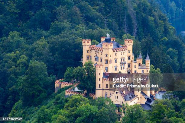 Hohenschwangau Castle, Alpsee, Schwangau near Füssen, Allgäu, Upper Bavaria, Bavaria, Germany, Europe.