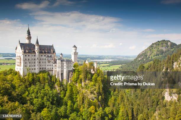 Neuschwanstein Castle, Schwangau, Bavarian Alps, Allgäu, Swabia, Bavaria, Germany, Europe.