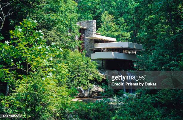 East Coast, Pennsylvania, Ohiopyle, Mill Run, Frank Lloyd Wright's House Fallingwater.