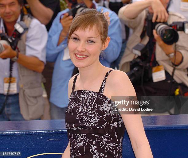 Adelaide Leroux during 2006 Cannes Film Festival - "Flandres" Photocall at Palais des Festival Terrace in Cannes, France.