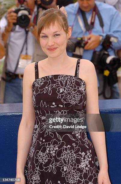 Adelaide Leroux during 2006 Cannes Film Festival - "Flandres" Photocall at Palais des Festival Terrace in Cannes, France.