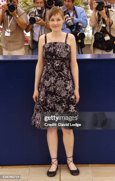 Adelaide Leroux during 2006 Cannes Film Festival - "Flandres" Photocall at Palais des Festival Terrace in Cannes, France.