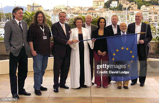 Viviane Reding, European Commissioner for Information, Society and Media with Culture and Audiovisual Ministers of the European Union