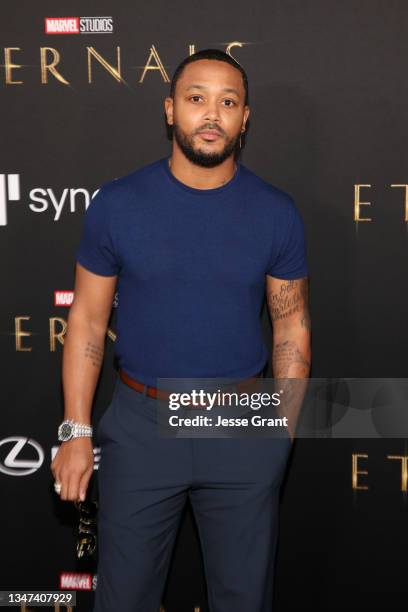 Romeo Miller arrives at the Premiere of Marvel Studios' Eternals on October 18, 2021 in Hollywood, California.