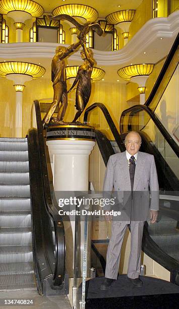 Mohamed Al Fayed during Dodi Al Fayed and Diana Memorial Unveiled at Harrods at Harrods in London, Great Britain.