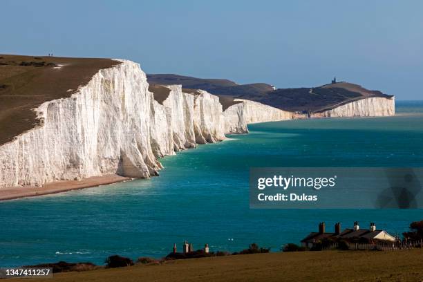 England, East Sussex, Eastbourne, The Seven Sisters Cliffs.