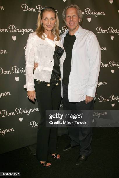 Steve Tisch and his wife Jamie during Dom Perignon Rose Vintage 1996 Champagne by Karl Lagerfeld Launch Party at Private Residence, Beverly Hills in...