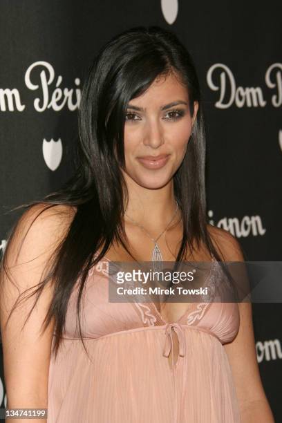 Kim Kardashian during Dom Perignon Rose Vintage 1996 Champagne by Karl Lagerfeld Launch Party at Private Residence, Beverly Hills in Beverly Hills,...