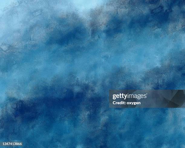 blue glittering  abstract background metallic  watercolor flowing liquid art - paint in water stock pictures, royalty-free photos & images