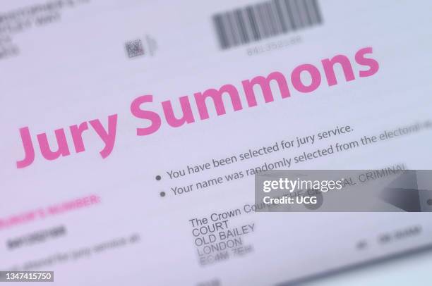 Jury Summons letter.