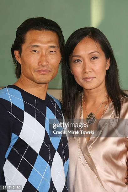 Daniel Dae Kim and his wife Mia during "The Lake House" Los Angeles Premiere - Arrivals at Arclight Cinerama Dome in Hollywood, California, United...