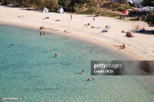 Armenistis east beach, Ikaria island, Aegean Sea, Greece, Europe.
