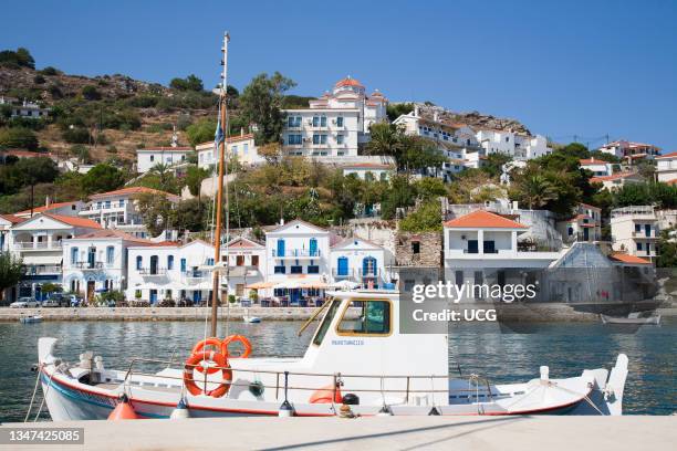 Port, Evdilos, Ikaria island, Aegean Sea, Greece, Europe.