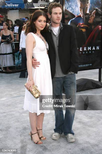 Michelle Trachtenberg and Shawn Ashmore during "Superman Returns" Los Angeles Premiere at Mann Village and Bruin Theaters in Westwood, California,...