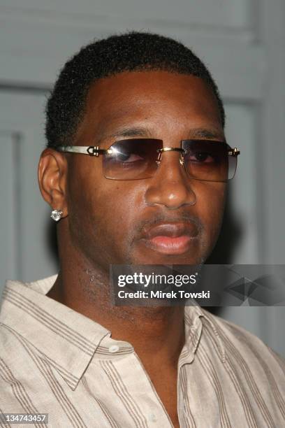 Tracy McGrady during The T-Mobile Sidekick 3 Debut Party at Hollywood Palladium Theater in Hollywood, California, United States.