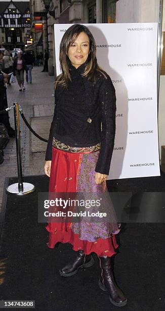 Liz Bonnin during Warehouse Store Re-Launch Party - September 28, 2005 at Argyll Street in London, Great Britain.