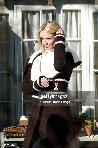 Cameron Diaz during Cameron Diaz on Location for "The Holiday" in Surrey, England - February 10, 2006 at Surrey in Surrey, Great Britain.