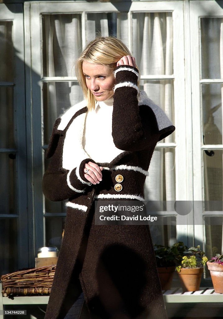 Cameron Diaz on Location for "The Holiday" in Surrey, England - February 10, 2006