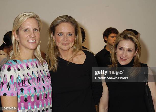 Karen Glover, Susan Bodnar, and Emily Keno during Akris and the American Ballet Theatre Celebrate the Opening of the Akris Flagship Store in New York...