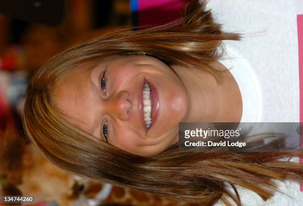 Jade Goody during Forester's Big Toddle For Barnardo's - Photocall at Hamleys Toy Shop in London, Great Britain.