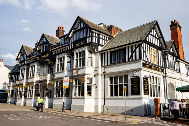 the portland hotel on west bars in chesterfield, england - inn at portland stock pictures, royalty-free photos & images