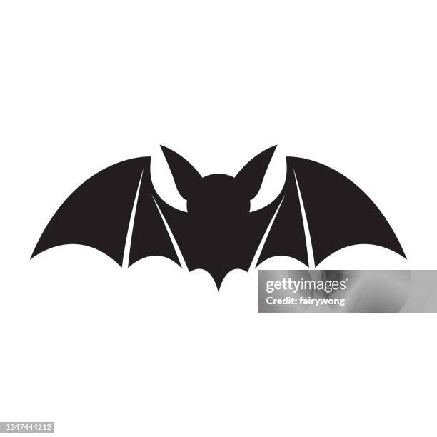 bat icon - spider bite stock illustrations
