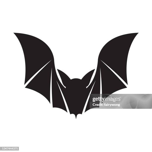 bat icon - spider bite stock illustrations