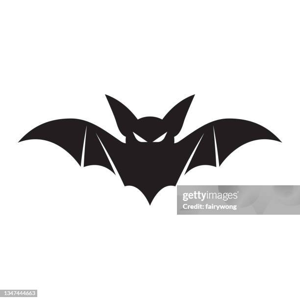 bat icon - spider bite stock illustrations
