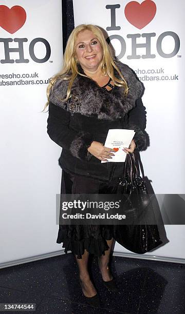 Vanessa Feltz during "I Love Soho" Campaign Launch Party at Too2Much in London, Great Britain.