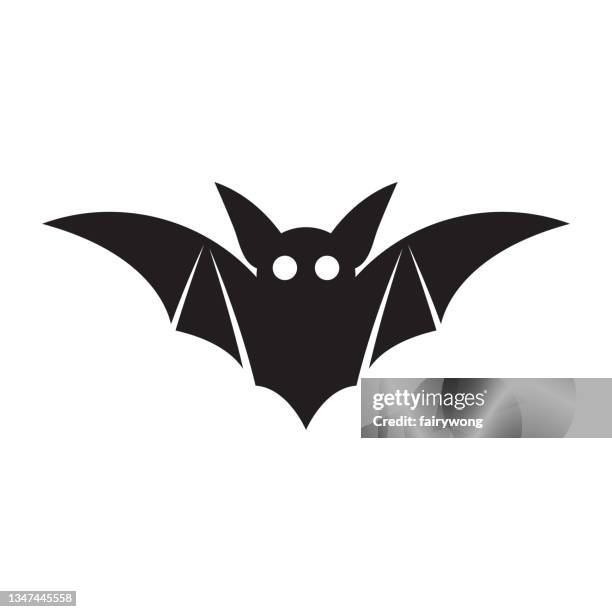 bat icon - spider bite stock illustrations