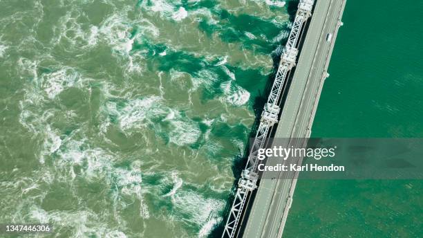 oosterschelde flood barrier - stock photo - flood barrier stock pictures, royalty-free photos & images