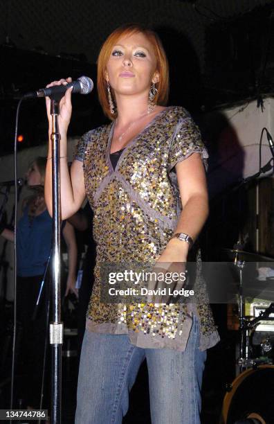 Natasha Hamilton during Natasha Hamilton in Concert at The Borderline in London - October 13, 2005 at The Borderline in London, Great Britain.