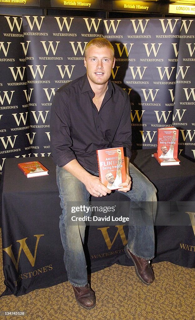 Andrew Flintoff Signs His Book "Being Freddie" at Waterstone's in London - October 27, 2005