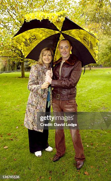 Penny Smith and Scott Henshall during Marie Curie Cancer Care: Field of Hope Photocall at St James's Park in London, Great Britain.