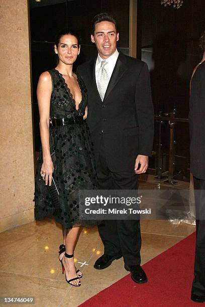 Angie Harmon and Jason Sehorn during 8th Annual Costume Designers Guild Awards Gala at Beverly Hilton Hotel in Beverly Hills, California, United...