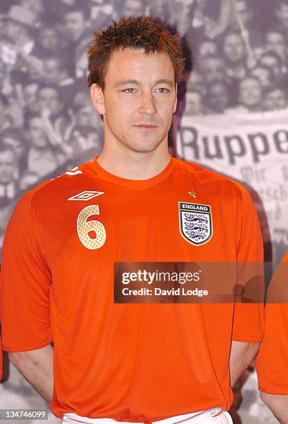 John Terry during Official Launch of the New England Away Kit at SAS Radisson Hotel in Manchester, Great Britain.