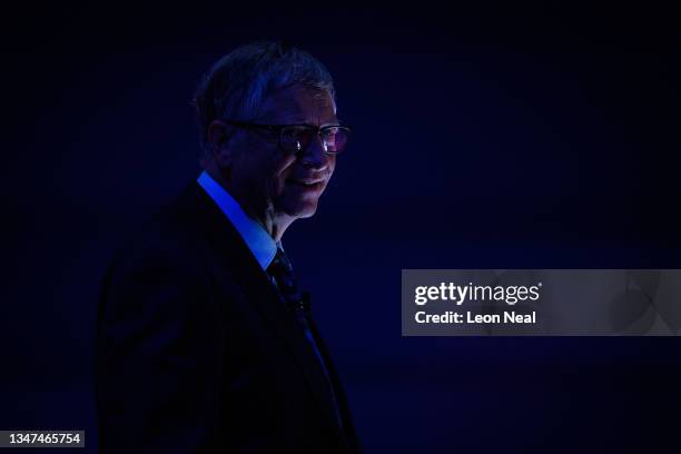 Bill Gates attends the Global Investment Summit at the Science Museum on October 19, 2021 in London, England. The summit brought together British...