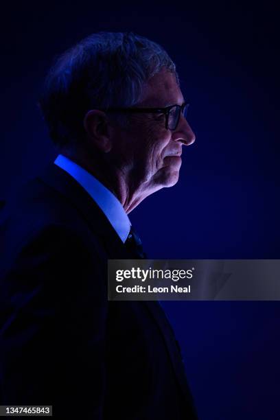 Bill Gates attends the Global Investment Summit at the Science Museum on October 19, 2021 in London, England. The summit brought together British...