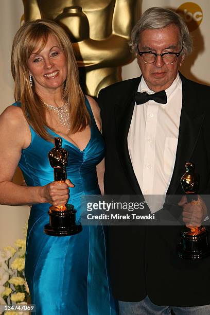 Diana Ossana and Larry McMurtry, winners Best Adapted Screenplay for Brokeback Mountain