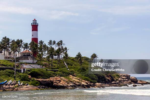 kovalam beach, kerala, south india - thiruvananthapuram stock pictures, royalty-free photos & images