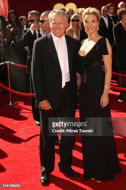 Lisa Kudrow and Michel Stern during 58th Annual Primetime Emmy Awards - Arrivals at Shrine Auditorium in Los Angeles, California, United States.