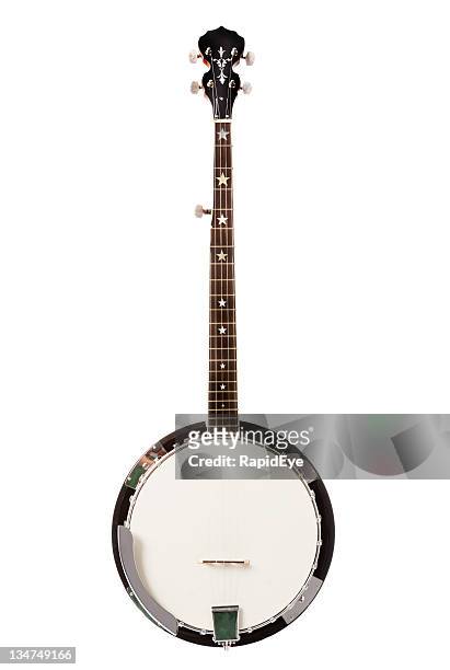 banjo - musical instrument string stock pictures, royalty-free photos & images