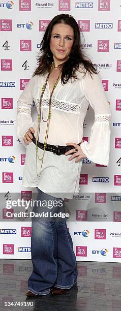 Sandi Thom during 2006 BT Digital Music Awards Launch at BT Tower in London, Great Britain.