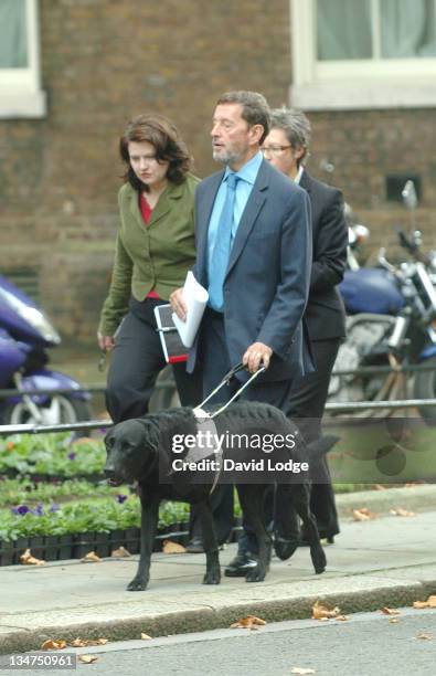 David Blunkett during David Blunkett Arrives at Downing Street in London - October 10, 2005 at Downing Street in London, Great Britain.