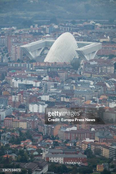 General view of the Calatrava shopping center from , on 16 October, 2021 in Oviedo, Asturias, Spain. More than 9 million of debt weigh on the...