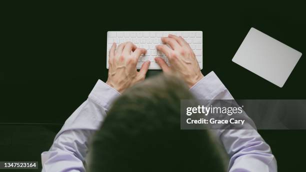 Person Working On Computer No Face Photos and Premium High Res Pictures ...