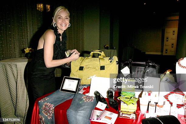 Sharon Stone during 1st Annual The Billies Awards honoring women in sports; featuring gift bags by Klein Creative Communications at Beverly Hilton...