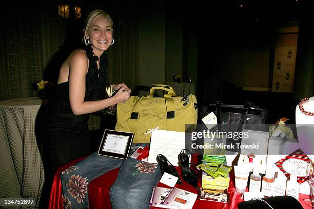 Sharon Stone during 1st Annual The Billies Awards honoring women in sports; featuring gift bags by Klein Creative Communications at Beverly Hilton...