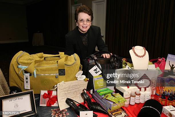 Billie Jean King during 1st Annual The Billies Awards honoring women in sports; featuring gift bags by Klein Creative Communications at Beverly...