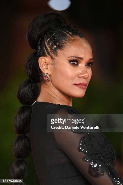 Denny Mendez attends the close encounter red carpet during the 16th Rome Film Fest 2021 on October 19, 2021 in Rome, Italy.